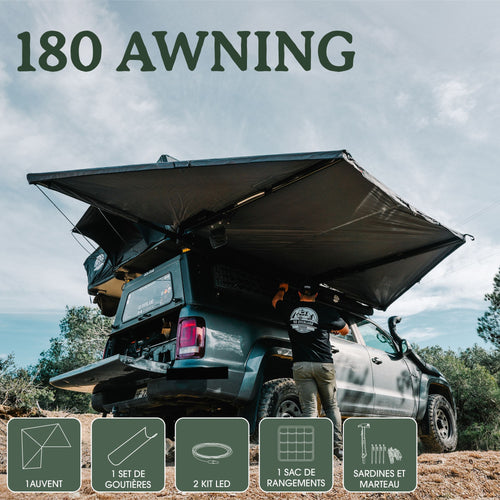 Auvent Autoportant 180°