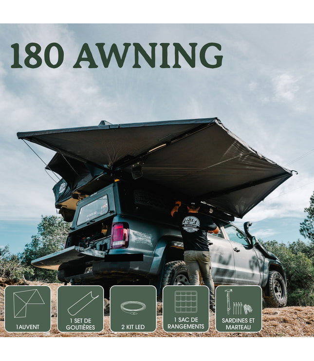 Auvent Autoportant 180°