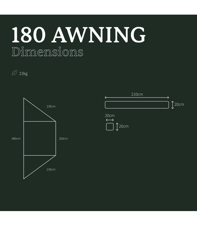 Auvent Autoportant 180°