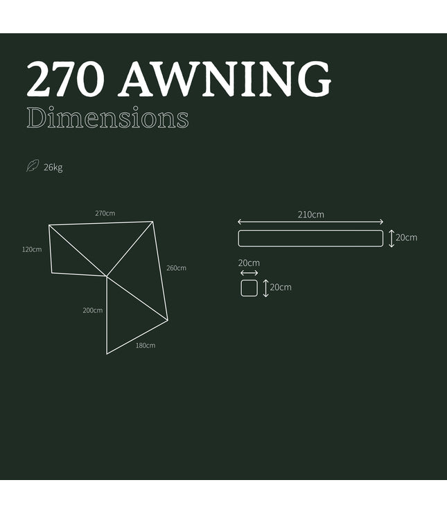 Auvent Autoportant 270°