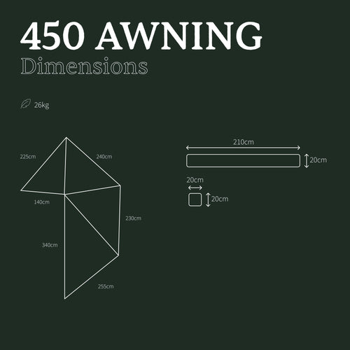 Tenda da sole autoportante 450