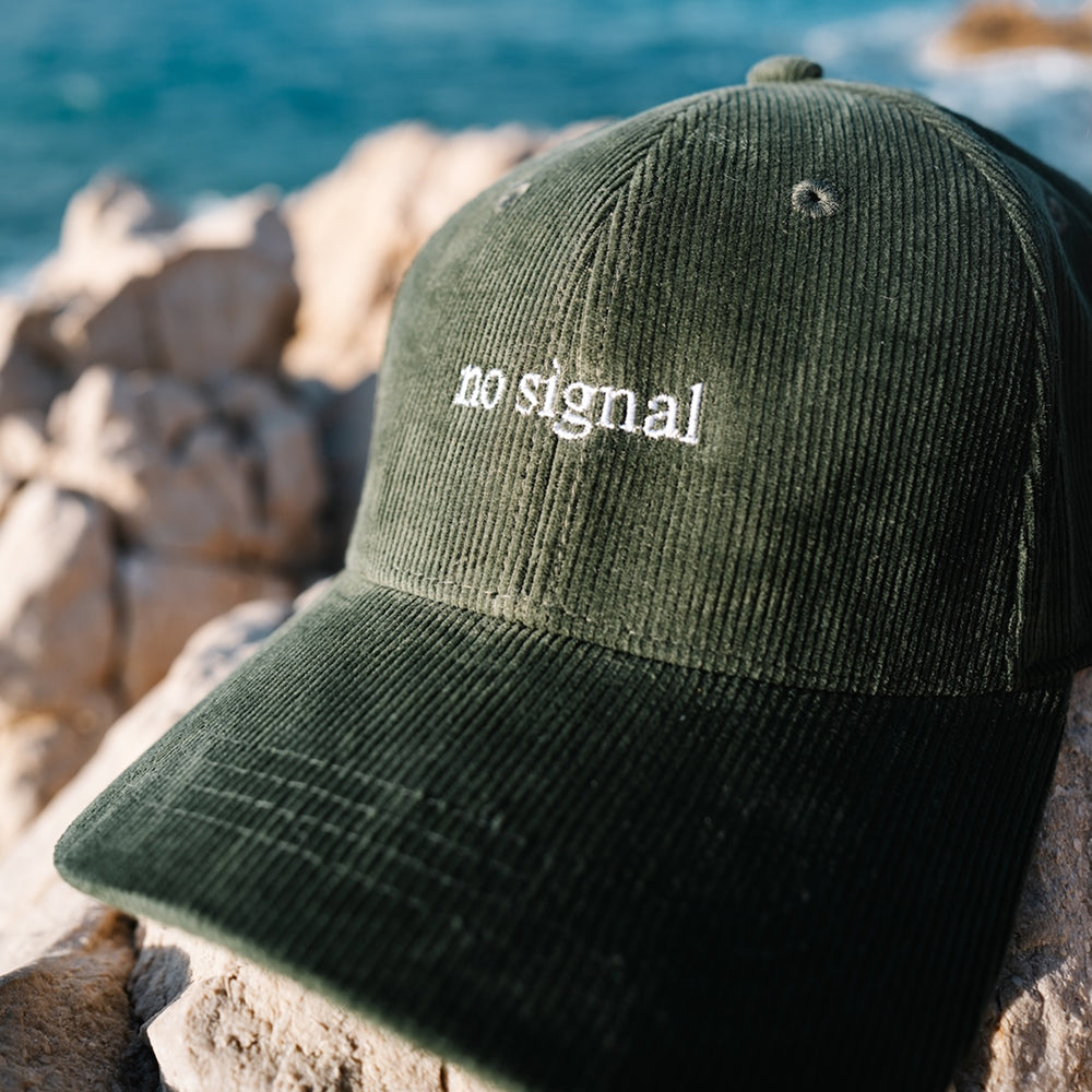 Casquette "No Signal" – Velours Côtelé