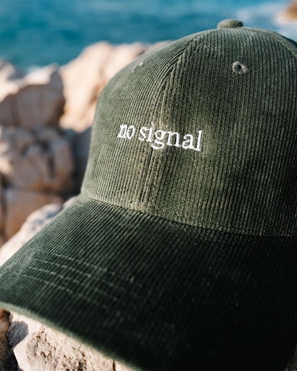 Casquette "No Signal" – Velours Côtelé
